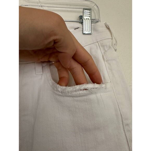 Citizens of Humanity Drew Crop Flare White Jeans Distressed Americana Women's 27 - Picture 6 of 13
